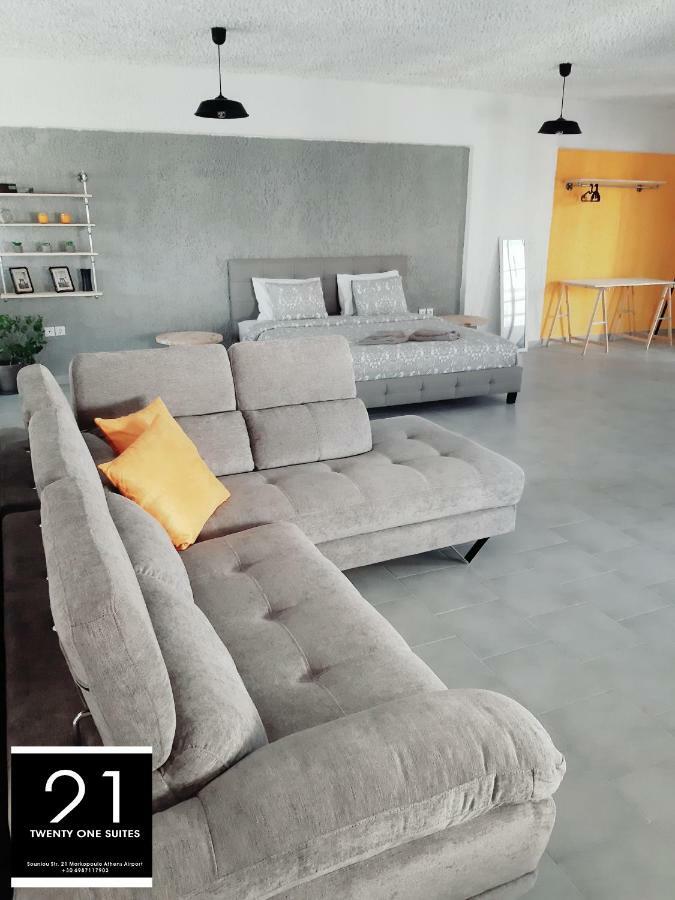 21 Suites Deluxe Stay Near The Airport Markopoulo Mesogaias ภายนอก รูปภาพ